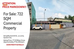 722 SQM COMMERCIAL PROPERTY WITH WAREHOUSE - La Loma Quezon City