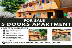 APARTMENT FOR SALE IN STA. ROSA LAGUNA!